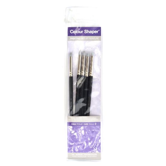 Picture of Colour Shaper Painting And Pastel Blending Tools, No. 2, Assorted Firm, Black, Set Of 5