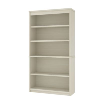 Picture of Bestar Universel 66inH 5-Shelf Bookcase, White Chocolate