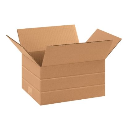 Picture of Partners Brand Multi-Depth Corrugated Boxes, 10in x 8in x 6in, Kraft, Bundle Of 25 Boxes