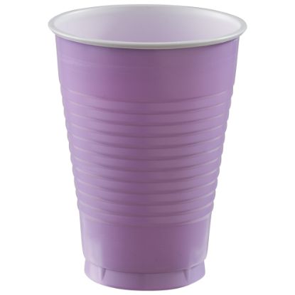 Picture of Amscan 436811 Plastic Cups, 12 Oz, Lavender, 50 Cups Per Pack, Case Of 3 Packs