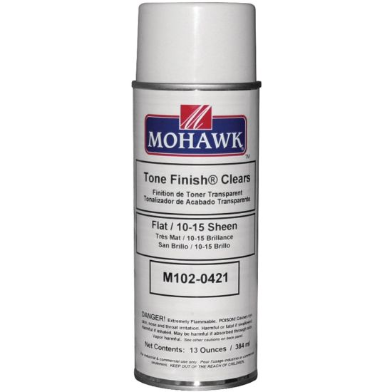 Picture of Mohawk Tone Finish Clear Lacquer Flat - Aerosol - 13 fl oz (0.4 quart)Aerosol Spray Can - Clear