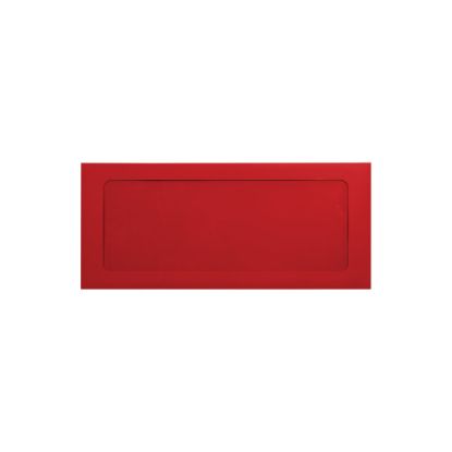 Picture of LUX #10 Envelopes, Full-Face Window, Peel & Press Closure, Ruby Red, Pack Of 50