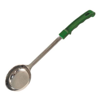 Picture of Winco Solid Portion Spoon, 4 Oz, Green