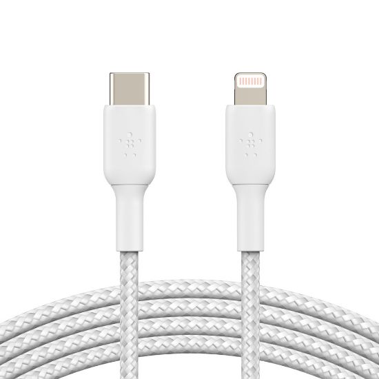 Picture of Belkin BoostCharge Braided USB-C To Lightning Cable, 1m/3.3ft, Black