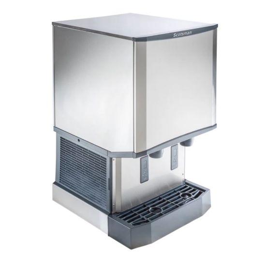 Picture of Hoffman Scotsman Meridian Countertop Air-Cooled Ice Machine And Water Dispenser, 41inH x 21-1/4inW x 24inD, Silver