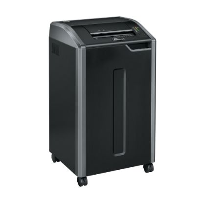 Picture of Fellowes Powershred 10-Sheet Super Micro-Cut Paper Shredder, 425HS, BAA/TAA Compliant, Black/Silver