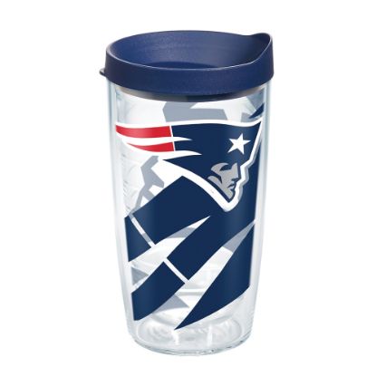 Picture of Tervis NFL Tumbler With Lid, 16 Oz, New England Patriots, Clear