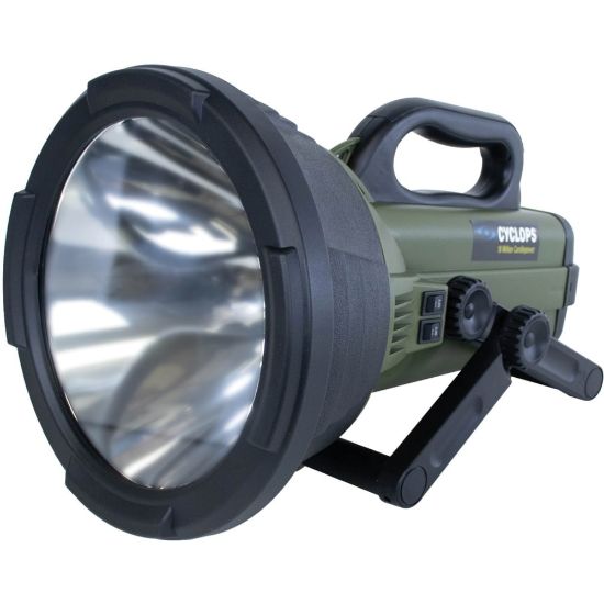 Picture of Cyclops Thor X Colossus Rechargeable Spotlight - 1 x Halogen - 130 W - 1 - Battery Rechargeable - Green