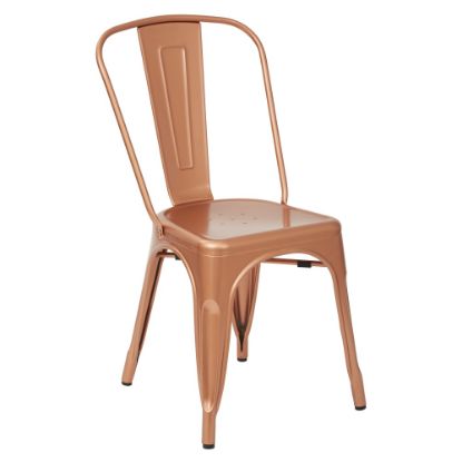 Picture of Office Star Bristow Armless Chair, Copper, Set Of 4 Chairs