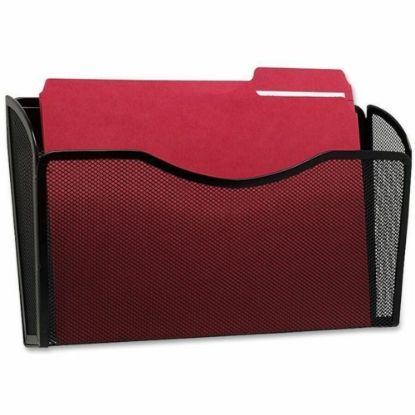 Picture of Rolodex Single Pocket Wire Mesh Wall File, 8-1/2inH x 14inW x 3-5/16inD, Black