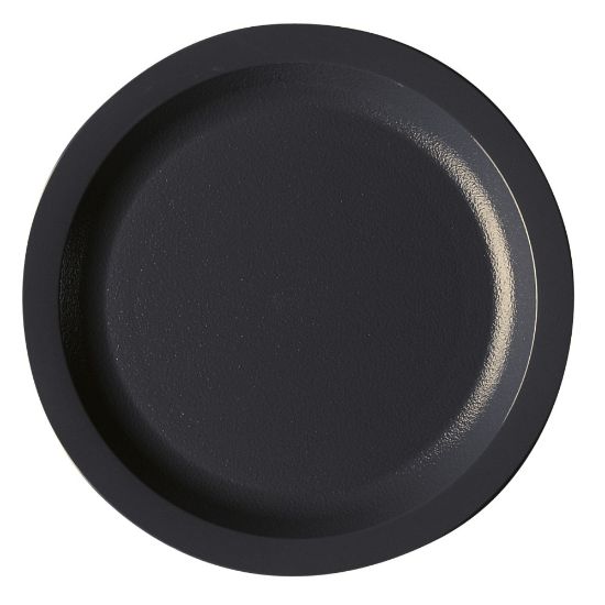 Picture of Cambro Camwear Round Dinnerware Plates, 7-1/4in, Black, Pack Of 48 Plates