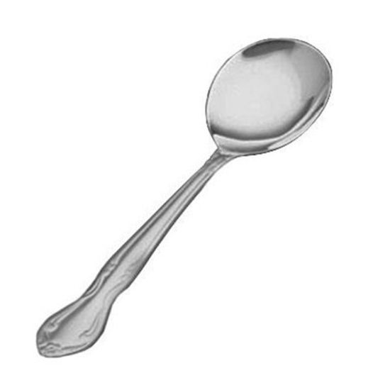 Picture of Vollrath Thornhill Bouillon Spoons, Silver, Pack Of 12 Spoons