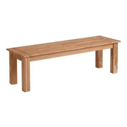 Picture of Linon Clemmett Outdoor Bench, 18inH x 80inW x 18inD, Natural