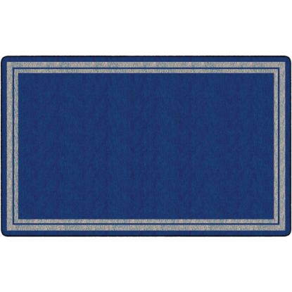 Picture of Flagship Carpets Double-Border Rectangular Rug, 90in x 144in, Light Blue