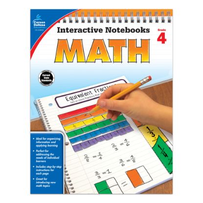 Picture of Carson-Dellosa Interactive Notebook For Math, Grade 4