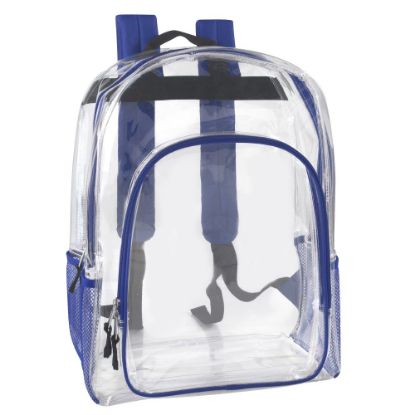 Picture of Trailmaker Heavy-Duty Clear Backpack, Blue Trim