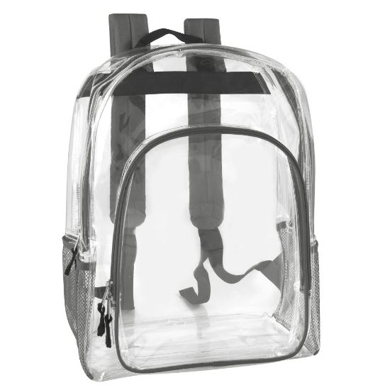 Picture of Trailmaker Heavy-Duty Clear Backpack, Gray Trim