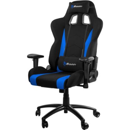 Picture of Arozzi Inizio Ergonomic Fabric High-Back Gaming Chair, Black/Blue