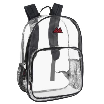 Picture of Summit Ridge Heavy-Duty Clear Backpack, Black Trim