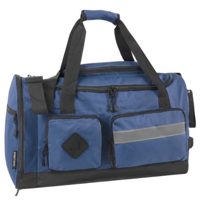 Picture of Summit Ridge Polyester Duffel, 12inH x 20inW x 9inD, Twilight Blue