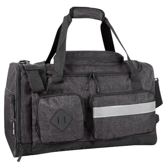 Picture of Summit Ridge Polyester Duffel, 12inH x 20inW x 9inD, Black Heather