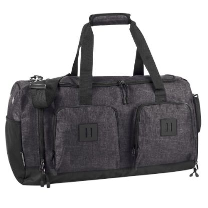 Picture of Summit Ridge Polyester Duffel, 12inH x 22inW x 9inD, Black Heather