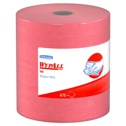 Picture of Wypall X80 Jumbo Wipes, 12 1/2in x 13 1/2in, 475 Per Roll