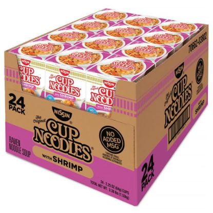 Picture of Nissin Cup Noodles With Shrimp, 2.25 Oz, Pack Of 24 Cups