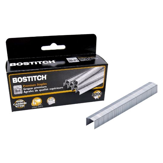 Picture of Bostitch B8 PowerCrown Premium Staples, 3/8in Size, Box Of 5,000