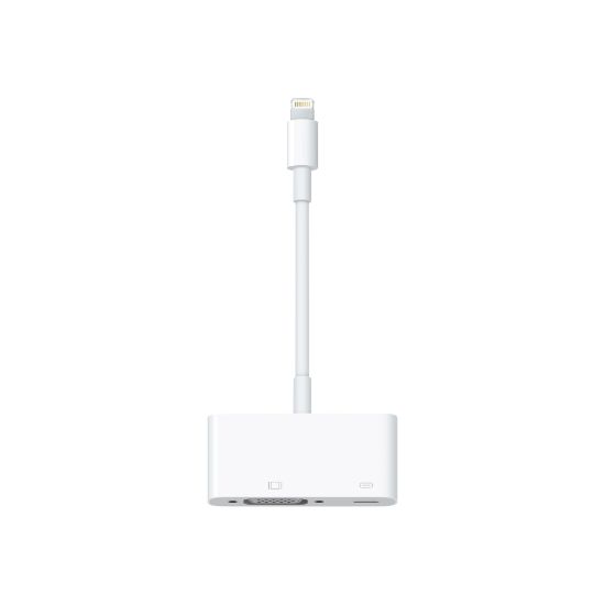 Picture of Apple VGA/Proprietary Video Adapter - Lightning Proprietary Connector - 15-pin HD-15 VGA - 1920 x 1080 Supported