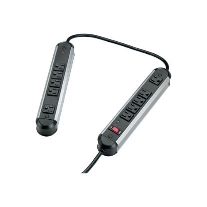 Picture of Fellowes Ten-Outlet Metal Split Surge Protector