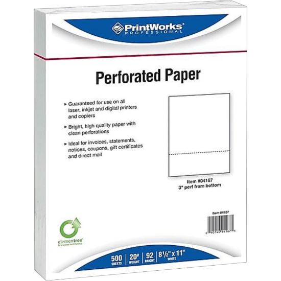 Picture of Paris Printworks Professional Specialty Paper, Letter Size (8-1/2in x 11in), 2500 Total Sheets, 92 Brightness, 20 Lb, White, 500 Sheets Per Ream, Case Of 5 Reams