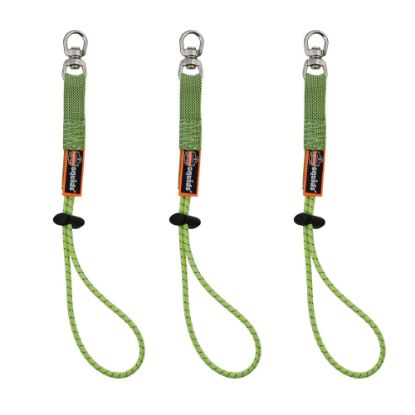 Picture of Ergodyne Squids 3713 Standard Elastic Loop Tool Tails, 10 Lb, Lime, 3 Tails Per Pack, Case Of 6 Packs