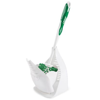 Picture of Libman Commercial Designer Bowl Brushes And Caddies, 14-1/2in, Green/White, Pack Of 4 Brushes