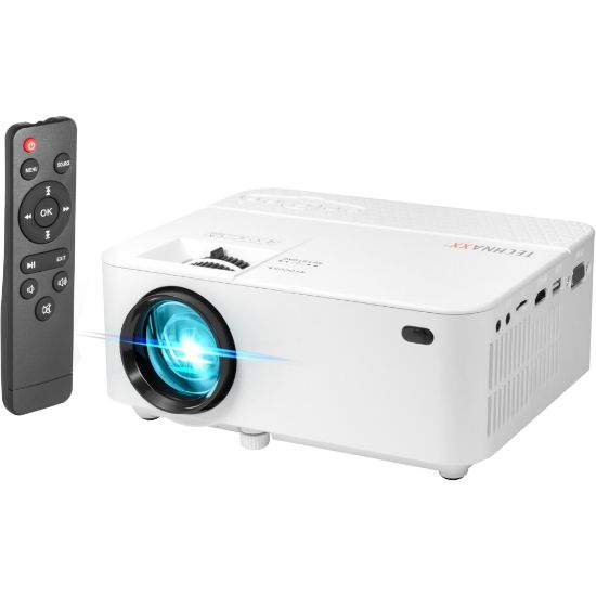 Picture of Technaxx Beamer TX-113 LCD Projector - 16:9 - White - 800 x 480 - Front - 480p - 40000 Hour Normal Mode - VGA - 2,000:1 - 1800 lm - HDMI - USB