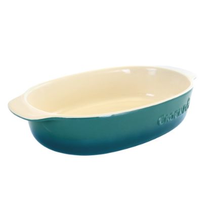 Picture of Crock-Pot Artisan 2.5-Quart Oval Stoneware Casserole Dish, Gradient Teal