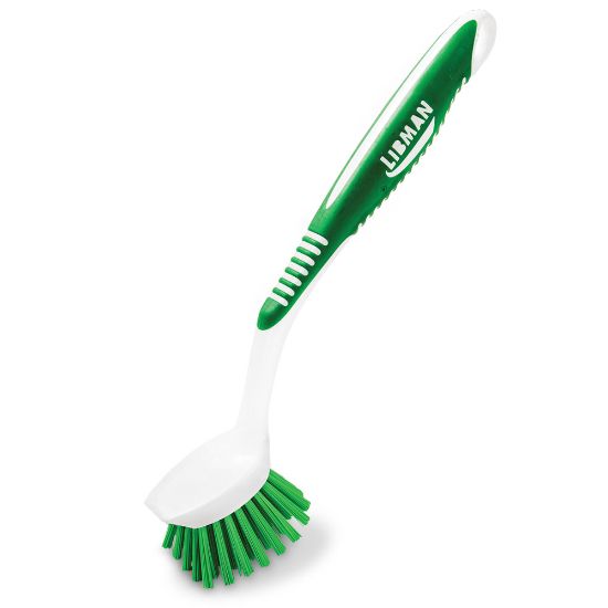 Picture of Libman Commercial Kitchen Brushes, 8in x 2in, Green/White, Pack Of 12 Brushes