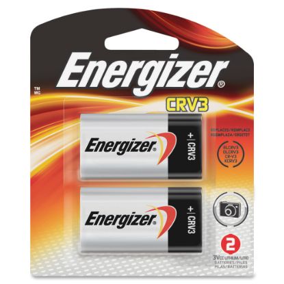 Picture of Energizer CRV3 Lithium Photo Battery 2-Packs - For Multipurpose - CRV3 - 3000 mAh - 3 V DC - 4 / Carton