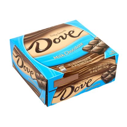 Picture of Dove Milk Chocolate Bars, 1.44 Oz, Box Of 18 Bars