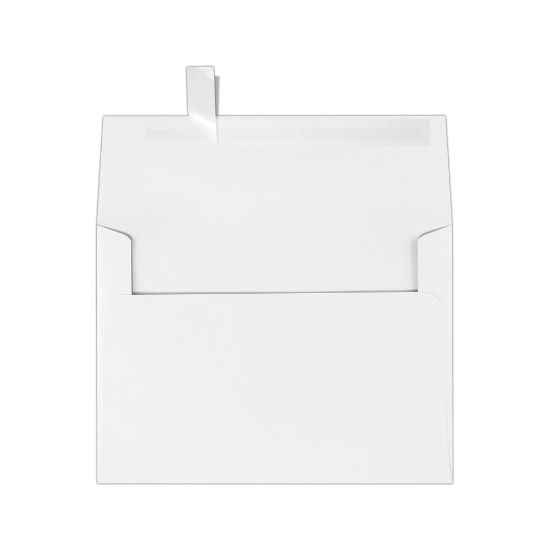 Picture of LUX Invitation Envelopes, A7, Peel & Stick Closure, White, Pack Of 50