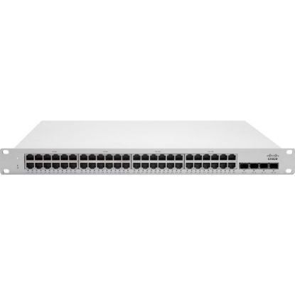 Picture of Meraki MS210-48FP Ethernet Switch - 48 Ports - Manageable - 3 Layer Supported - Modular - 4 SFP Slots - 882 W Power Consumption - Twisted Pair, Optical Fiber - 1U High - Rack-mountable