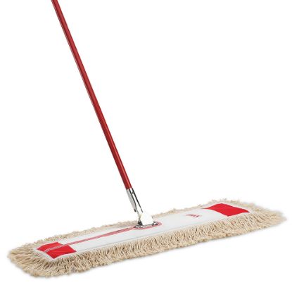 Picture of Libman Commercial Steel Dust Mops, 36in, Red/White, Pack Of 6 Mops