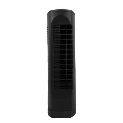 Picture of Optimus 17in Adjustable Ultra-Slim Oscillating Desktop Tower Fan, 18in x 6in, Black