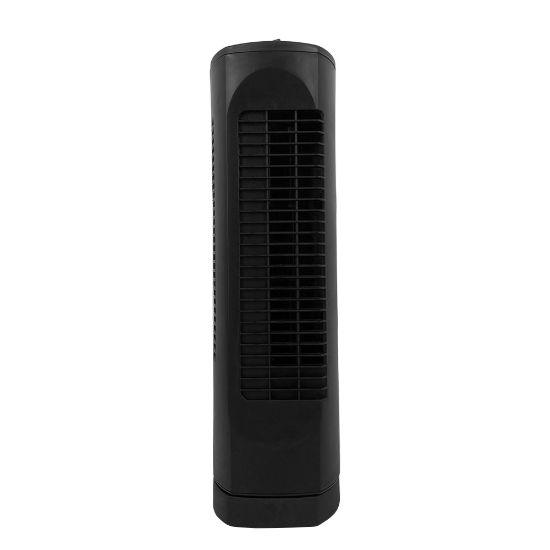 Picture of Optimus 17in Adjustable Ultra-Slim Oscillating Desktop Tower Fan, 18in x 6in, Black