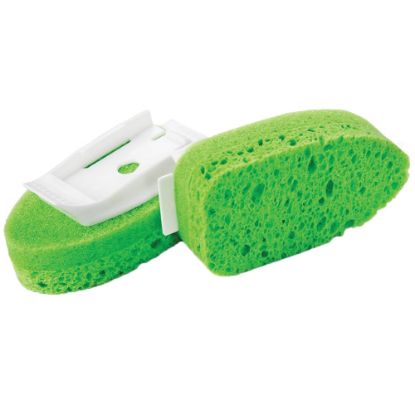 Picture of Libman Commercial Gentle Touch Foaming Dish Wand Refills, 3-5/8inH x 3-1/8inW, Green, 2 Sponges Per Pack, Set Of 6 Packs