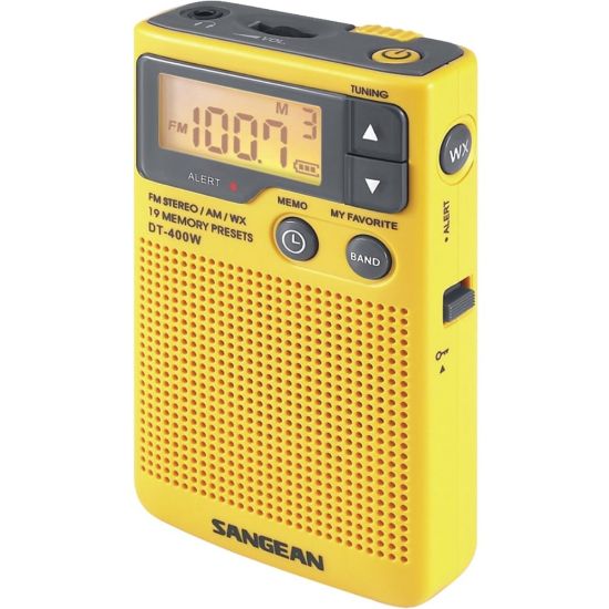 Picture of Sangean DT-400W Weather & Alert Radio, Yellow