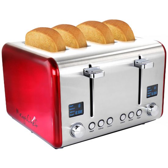 Picture of MegaChef 4-Slice Toaster, Red