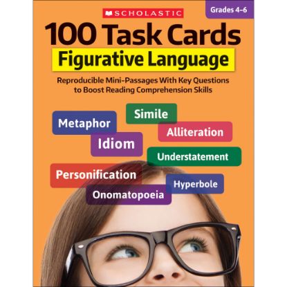 Picture of Scholastic 100 Task Cards: Figurative Language, Grades 4 - 6