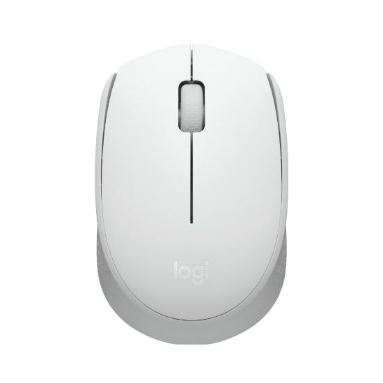 Picture of Logitech M170 Mouse - Optical - Wireless - Radio Frequency - 2.40 GHz - Off White - USB - Symmetrical