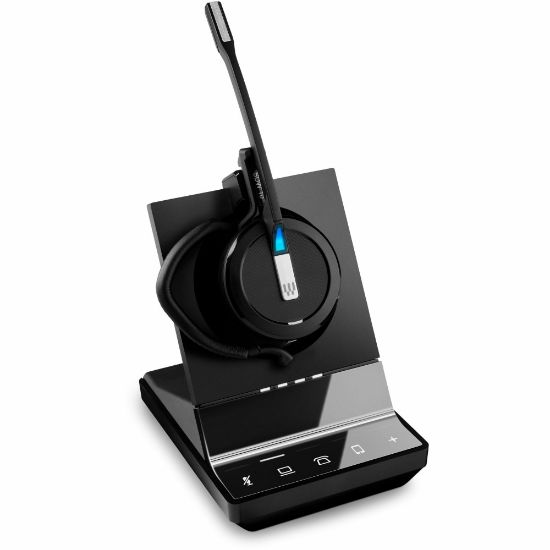 Picture of EPOS SDW 5016 Headset - Mono - Wireless - Bluetooth/DECT - 590 ft - 150 Hz - 11 kHz - On-ear, Behind-the-neck, Over-the-ear - Monaural - Supra-aural - MEMS Technology, Noise Cancelling, Omni-directional Microphone - Black